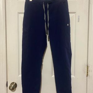 Figs small petite yola skinny- navy blue.